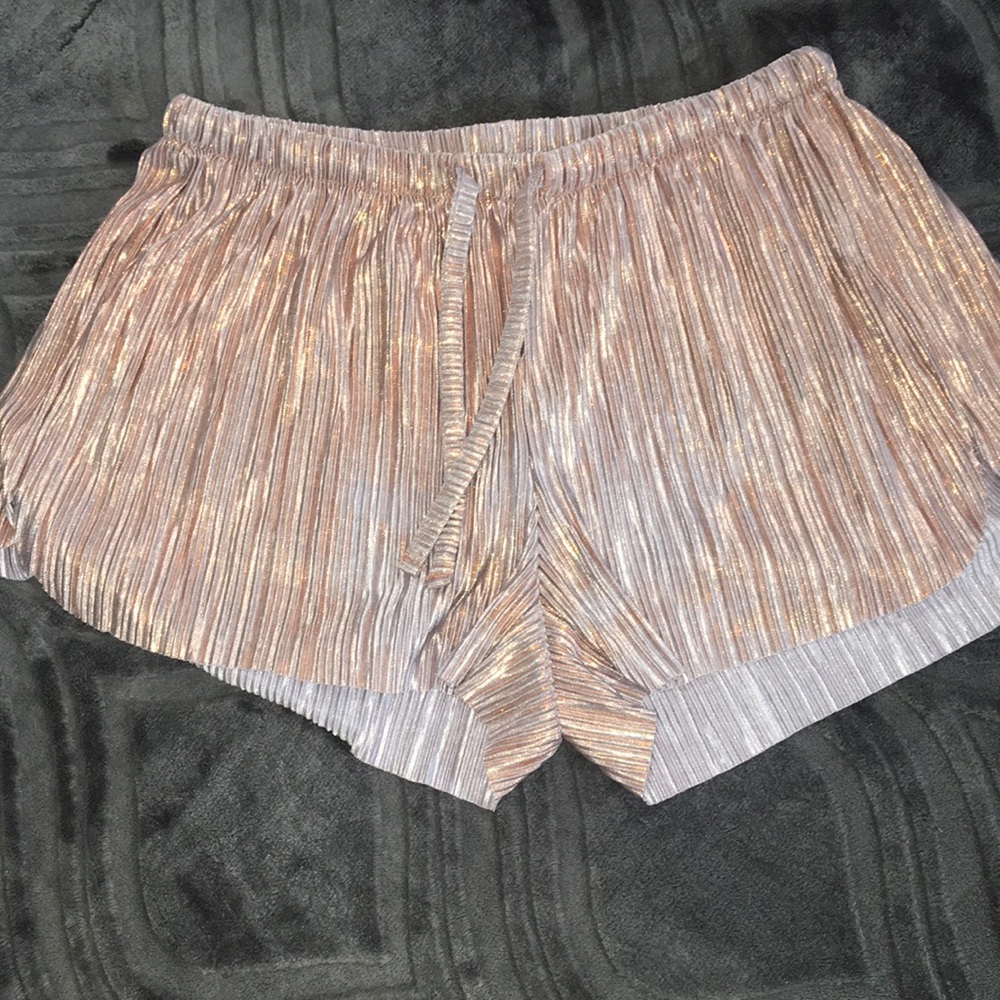 Rose gold sparkle swimsuit cover up